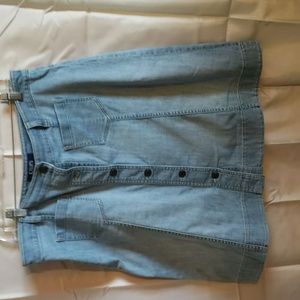 Blue jean skirt